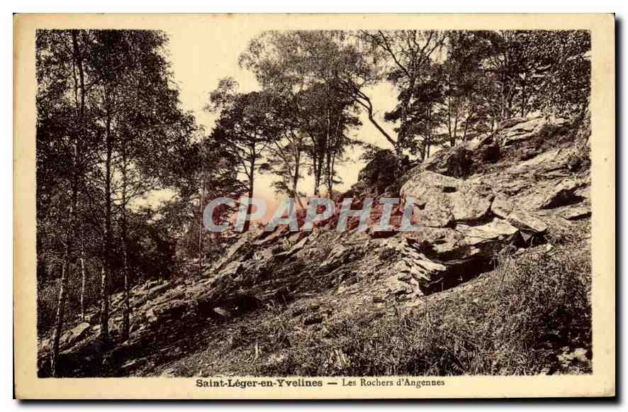 CPA Saint Leger en Yvelines Les Rochers d'Angennes 