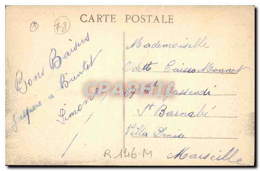 CPA Vetheuil S et O L'Eglise  — Back