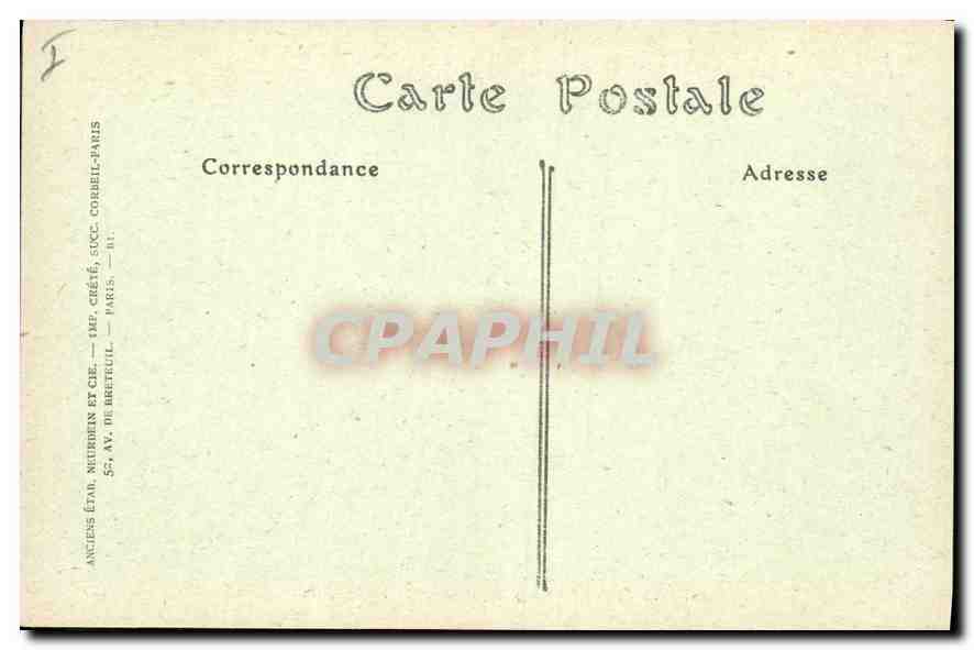 CPA Tanlay Le Chateau cote de la Piece d'Eau  — Rückseite