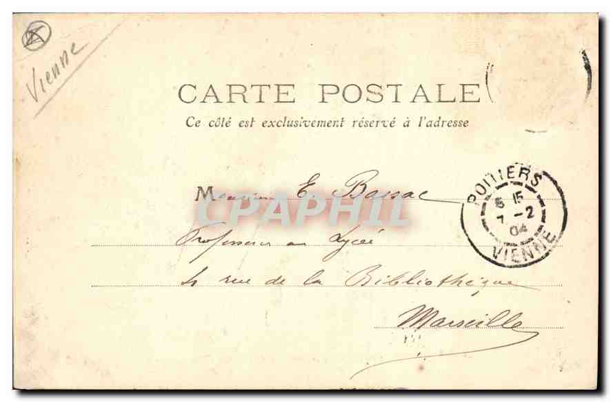 CPA Poitiers Temple Saint Jean Antique Baptistere du IV siecle  — Verso
