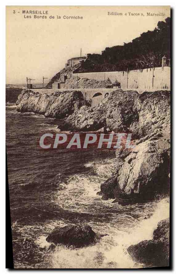 CPA Marseille Les Bords de la Corniche 