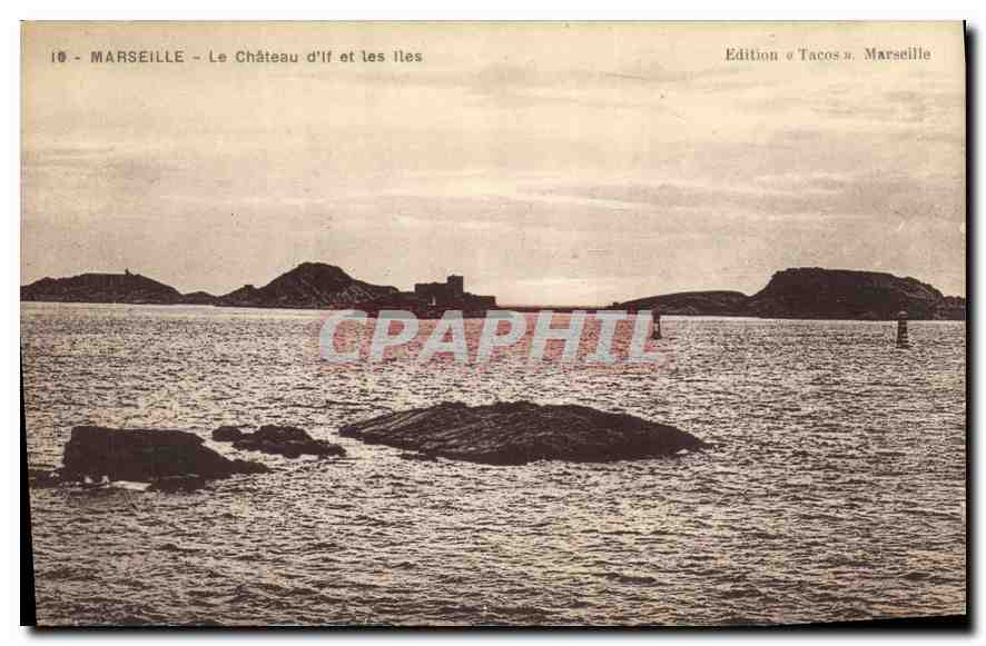 CPA Marseille Le Chateau d'If et les Iles 