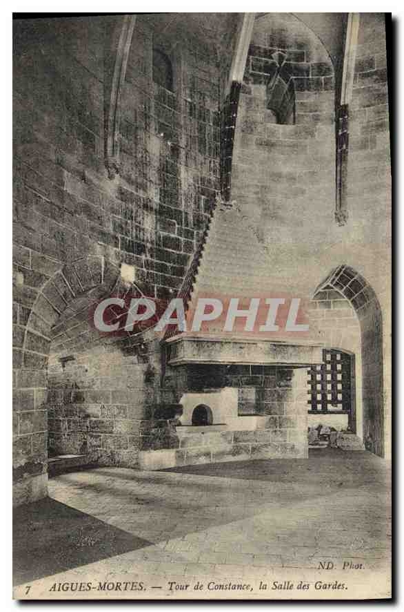 CPA Aigues Mortes Tour de Constance la Salle des Gardes 