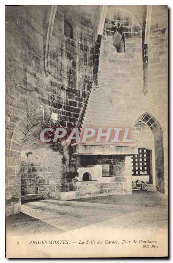Aigues-Mortes — La Salle des Gardes, Tour de Constance — ND Phot