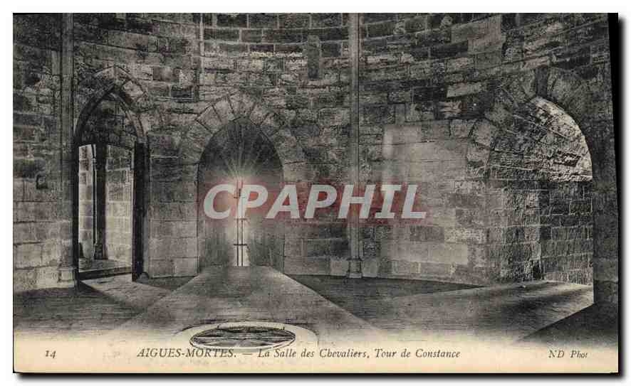 CPA Aigues Mortes La Salle des Chevaliers Tour de Constance 