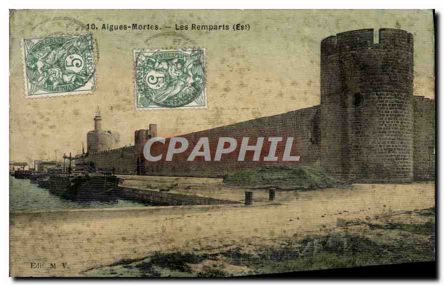 CPA Aigues Mortes Les Remparts 