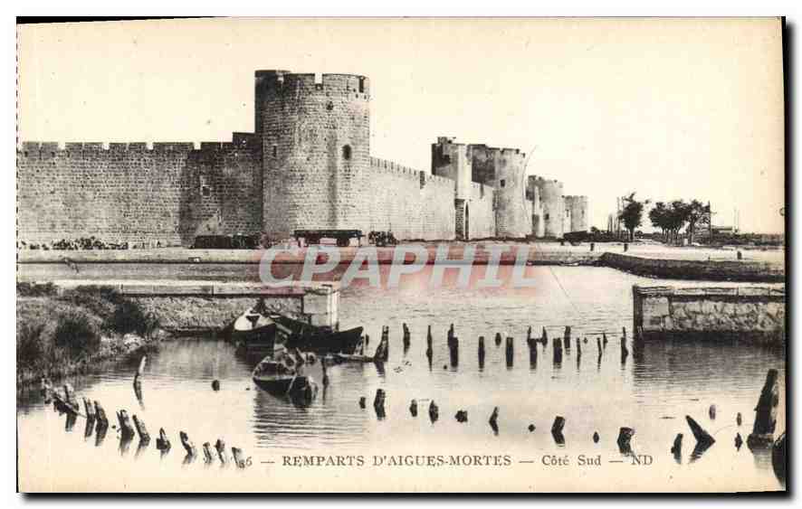 Remparts d'Aigues-Mortes — Côté Sud — ND