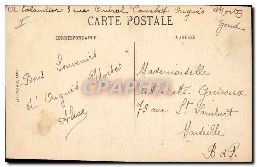Aigues-Mortes — L'Église et la Grand'Rue — LL Selecta — Rückseite