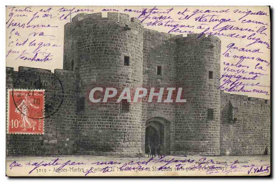 CPA Aigues Mortes Porte de la Mairie 
