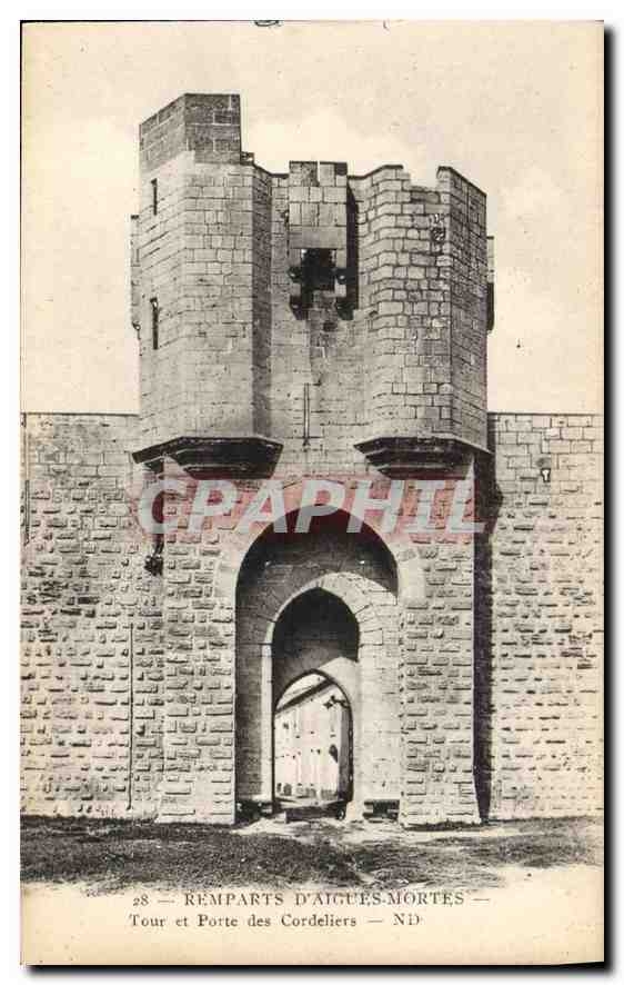 Remparts d'Aigues-Mortes — Tour et Porte des Cordeliers — ND