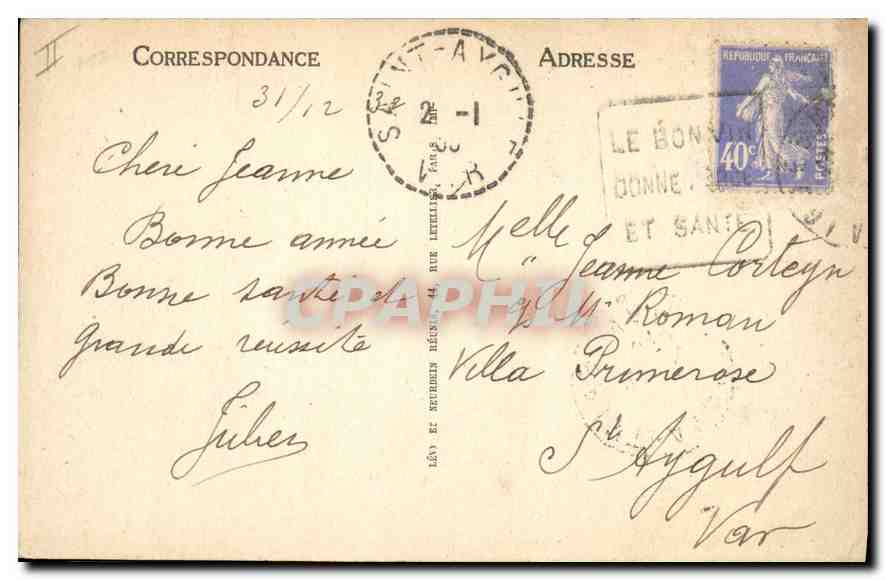 CPA Aigues Mortes La Porte de la Gardette et la Tour de Constance  — Rückseite