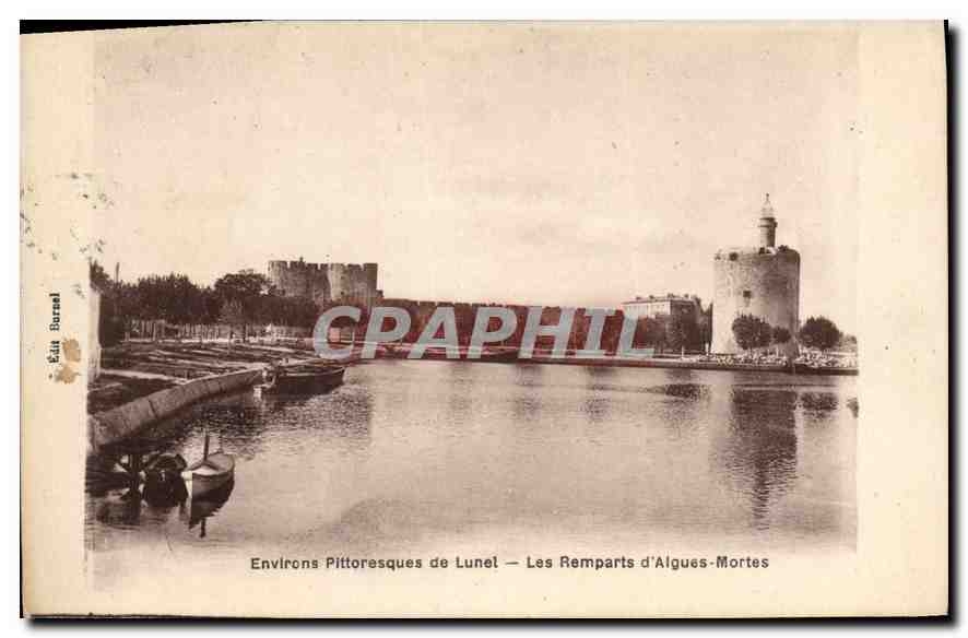 Environs Pittoresques de Lunel — Les Remparts d'Algues-Mortes — Édit. Barnal