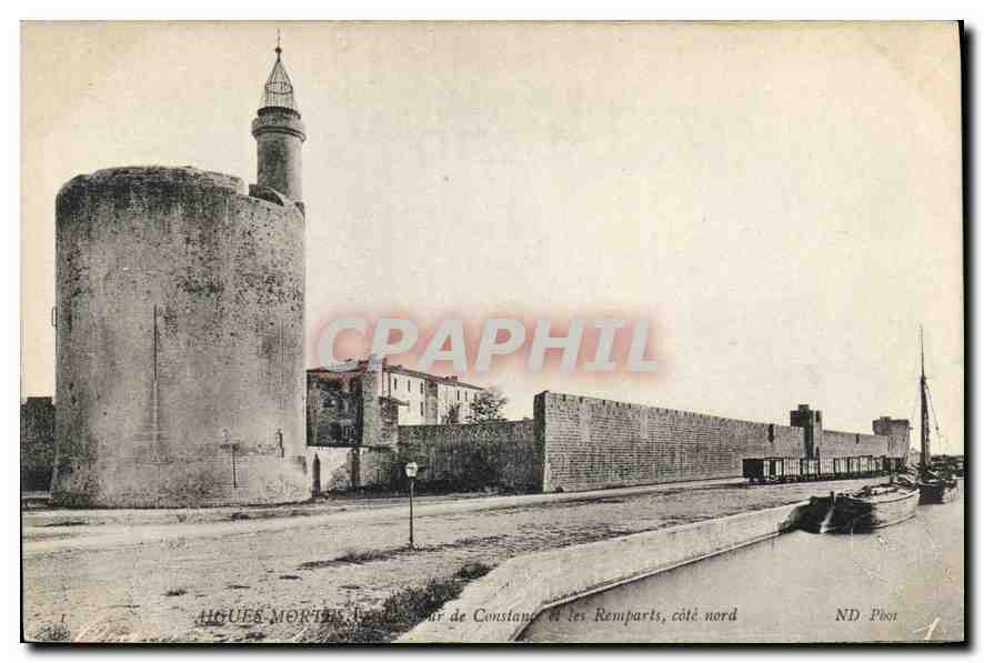 CPA Aigues Mortes Tour de Constance et les Remparts cote nord 