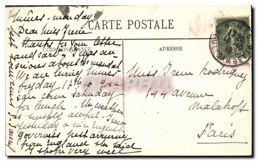 CPA Aigues Mortes La Tour Carbonniere XIII siecle  — Rückseite