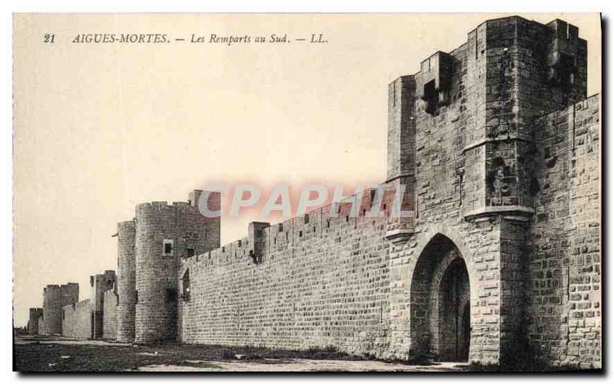 CPA Aigues Mortes Les Remparts au Sud 