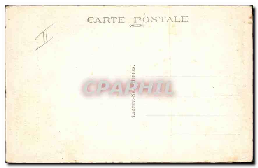 Rennes - La Porte Mordelaise, ou autrefois Royale — vestige de la porte gallo-romaine, éditeur Laurent, n°4455 — Achterkant