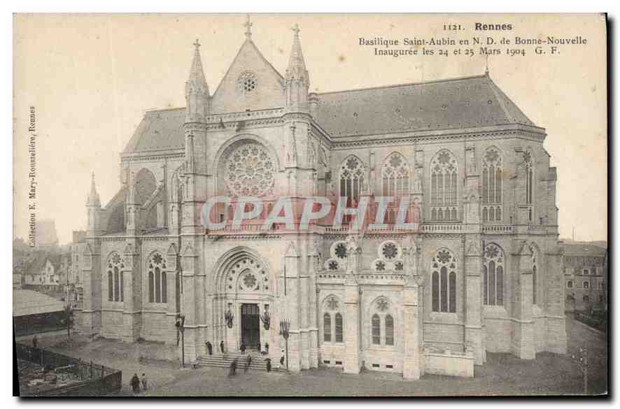 CPA Rennes Basilique Saint Aubin en ND de Bonne Nouvelle 