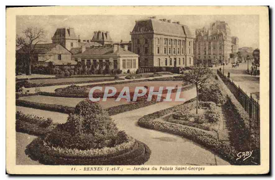 Rennes (Il-et-V.) — Jardins du Palais Saint-Georges — Gaby