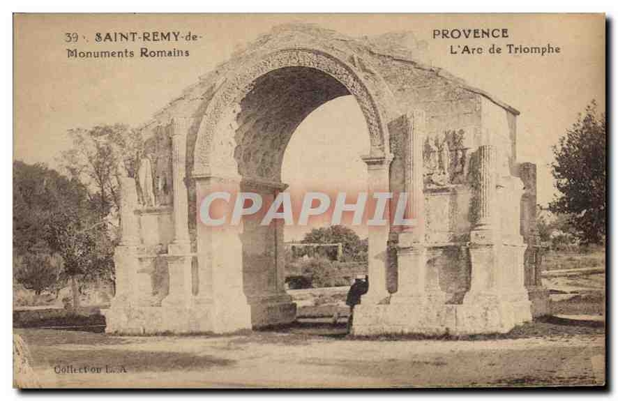 CPA Saint Remy de Provence Monuments Romains L'Arc de Triomphe 