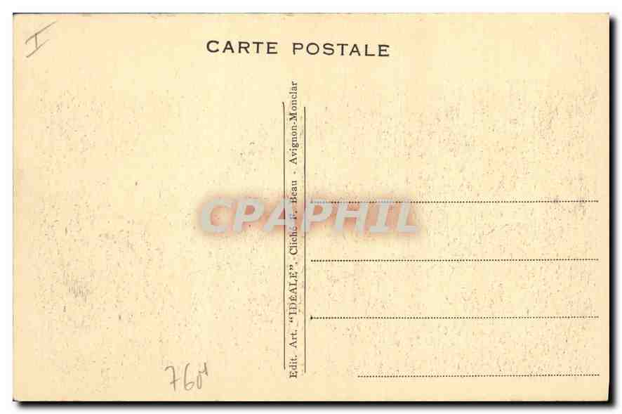 CPA Saint Remy Sur la Route des Baux Les Antiques Arc de Triomphe et Maussolee  — Rückseite