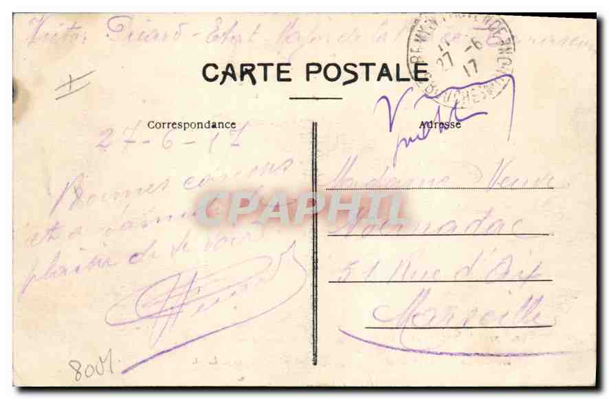 St-Rémy-de-Provence — Arc de Triomphe attribué au 1er ou 11e siècle — Coli. L. A. — Rückseite
