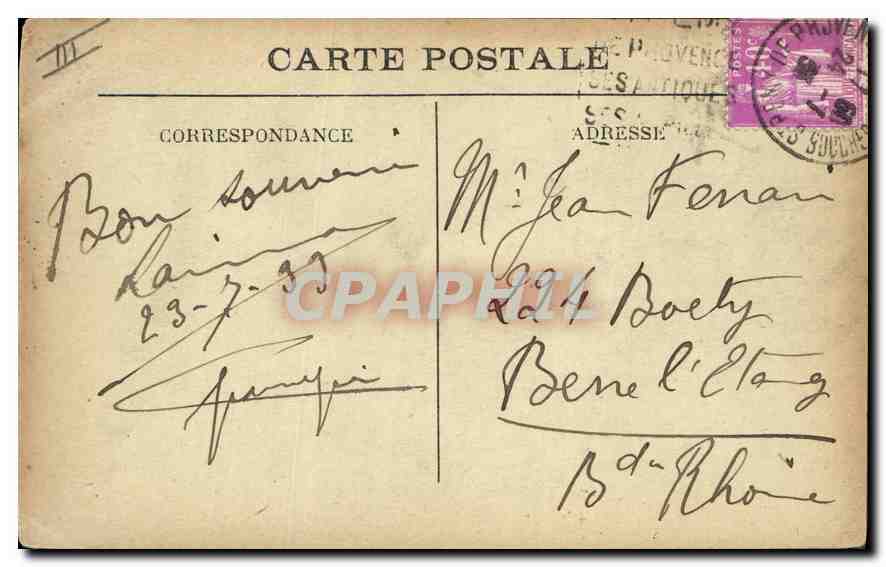 St-Rémy-de-Provence — Tor und Straße Thiers — Verlag: Der Fotograf der Provence — Rückseite