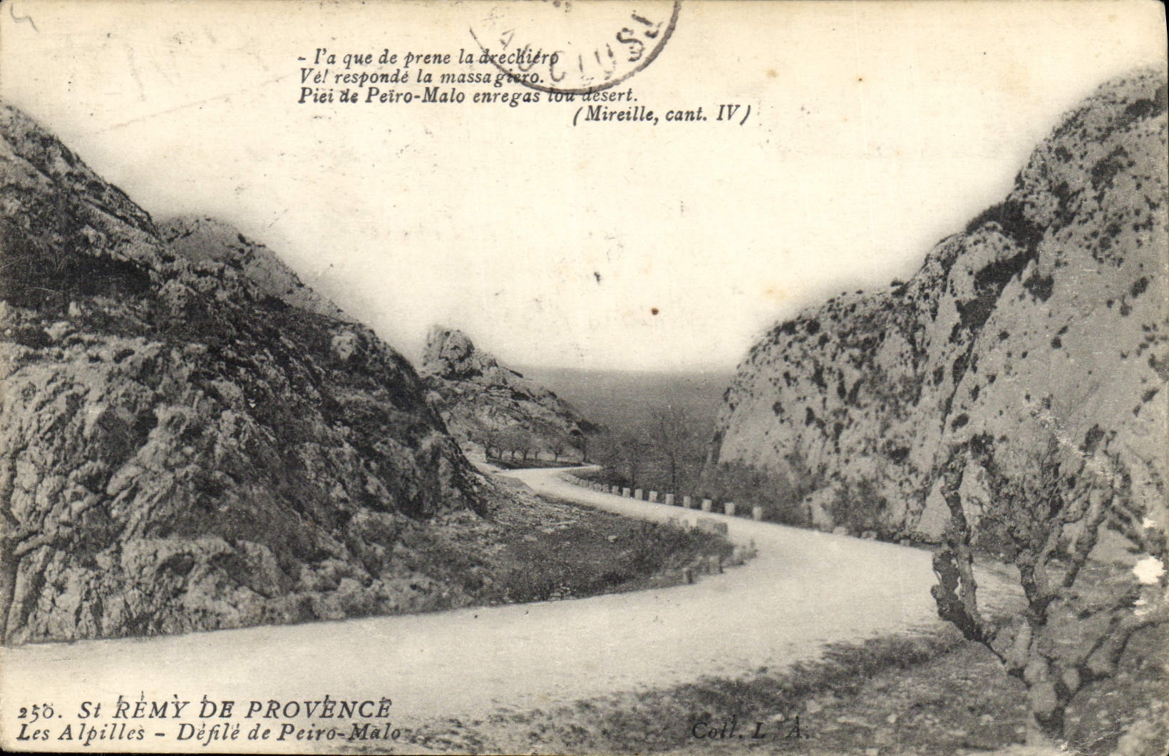 Las Alpilles - Paso de Peiro-Malo — Saint RÉMY DE PROVENCE, n°256, editor L.A.