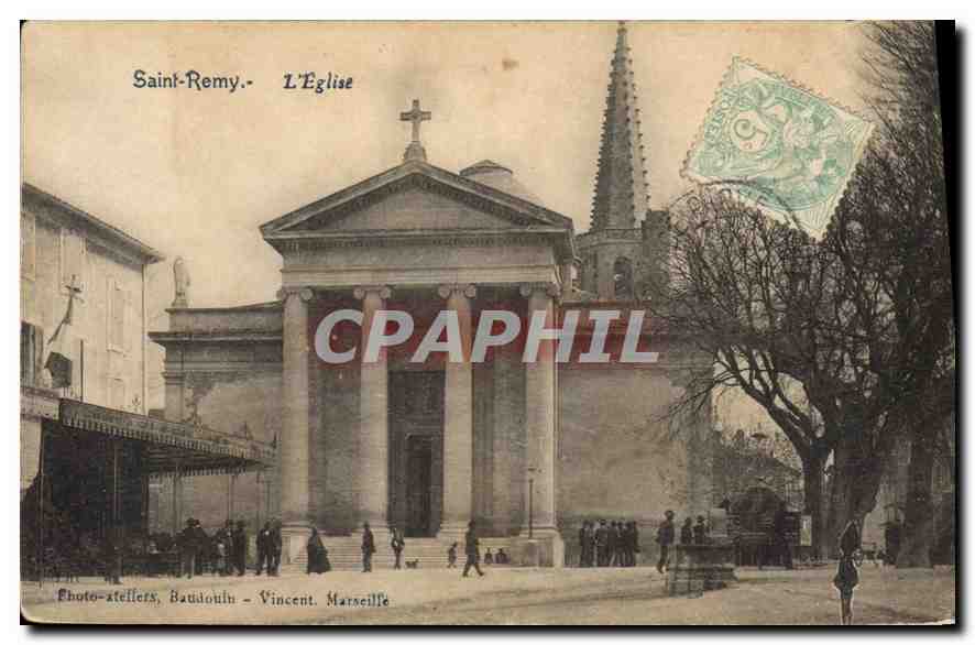 Saint-Rémy - L'Église — Photo-ateliers Baudouin - Vincent, Marseille