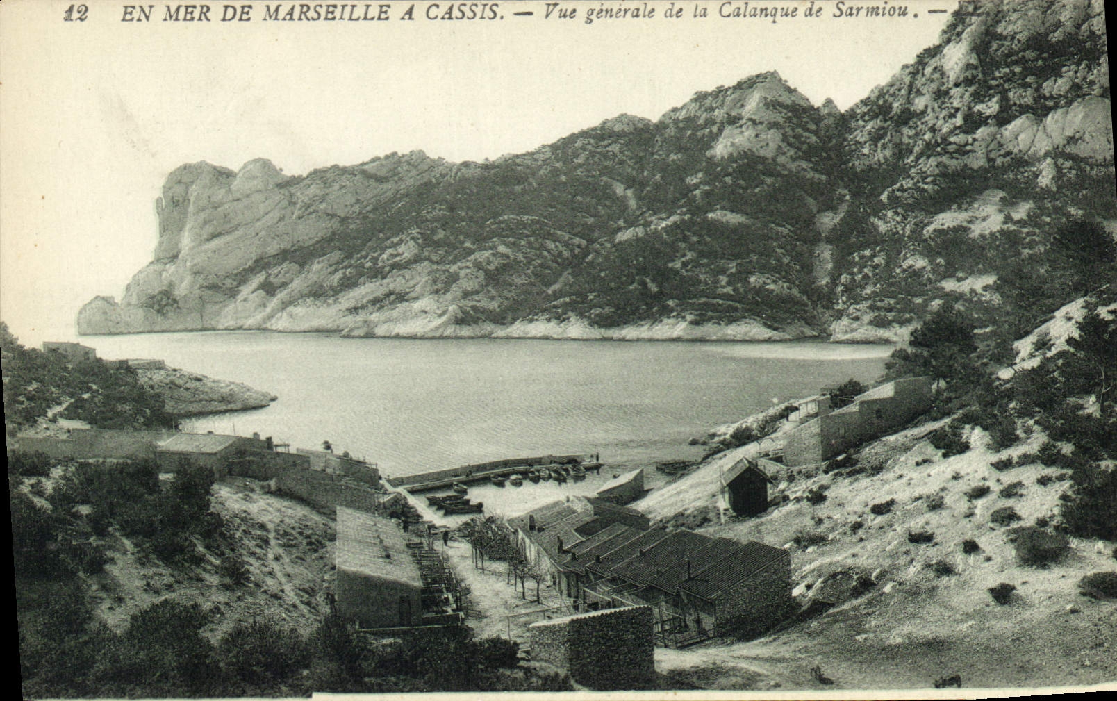 CPA En Mer de Marseille a Cassis vue generale de la Calanque de Sormiou 