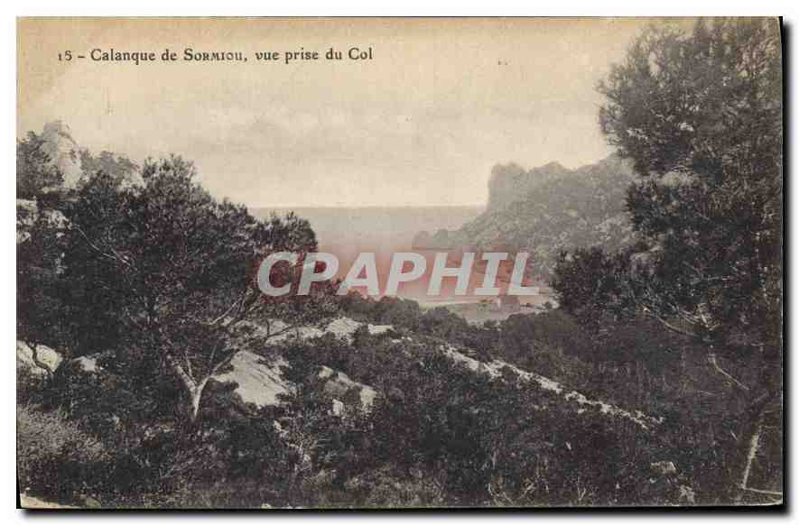 CPA Calanque de Sormiou vue prise du Col 