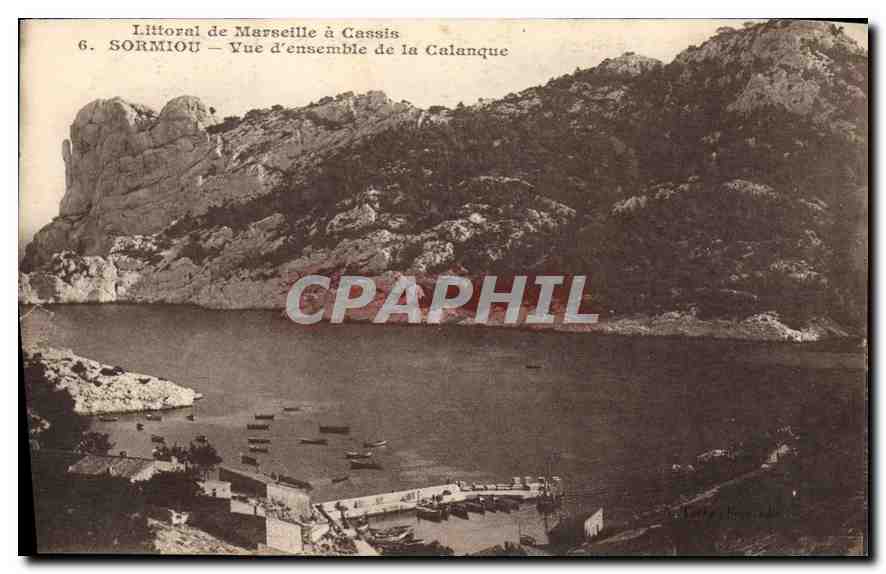 CPA Littoral de Marseille a Cassis Sormiou vue d'ensemble de la Calanque 