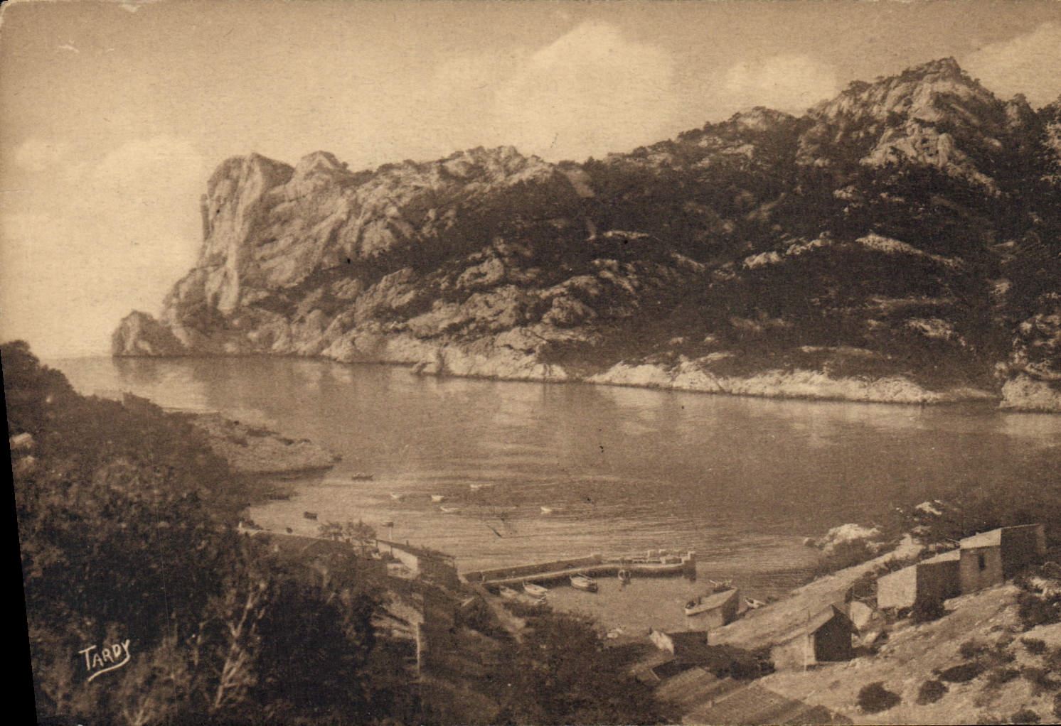 CPA Sites de Provence Littoral de Marseille Sormiou vue generale 
