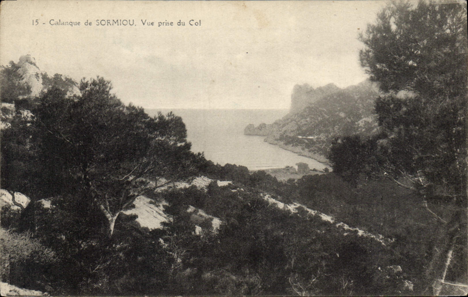 CPA Calanque de Sormiou vue prise du Col 