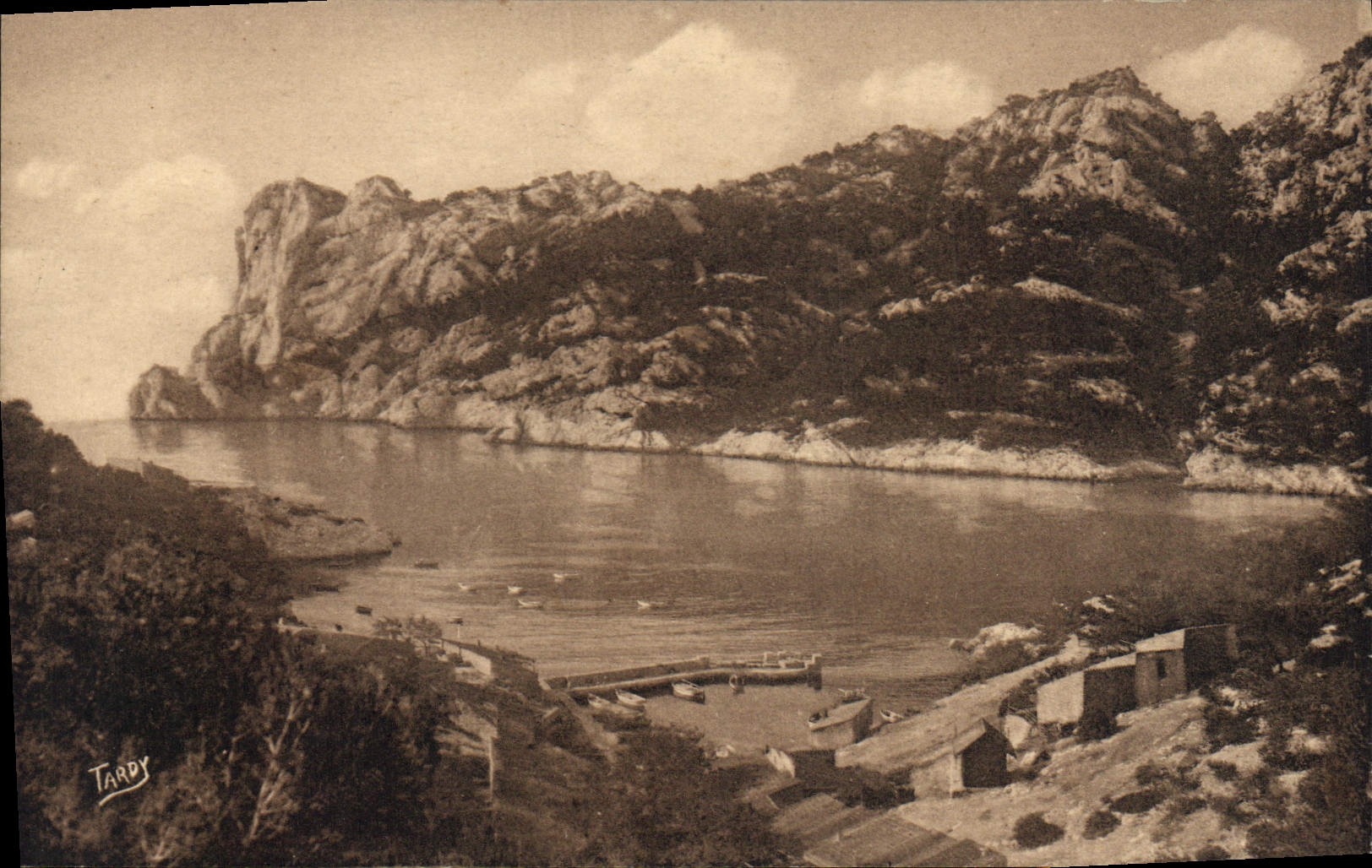 CPA Sites de Provence Littoral de Marseille Sormiou vue generale 