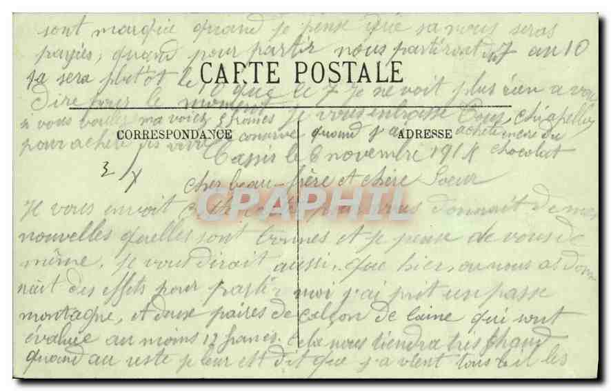 CPA Cassis Entree dela Calanque de Port Miou  — Rückseite