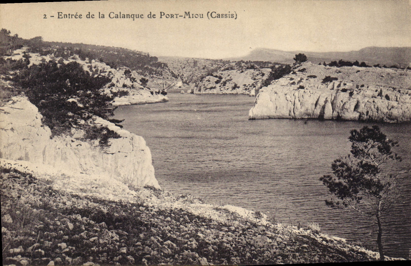 CPA Entree de la Calanque de Port Miou Cassis 