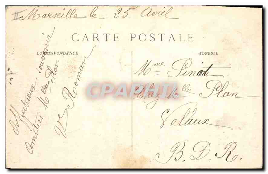 CPA Cassis Entree dela Calanque de Port Miou  — Rückseite