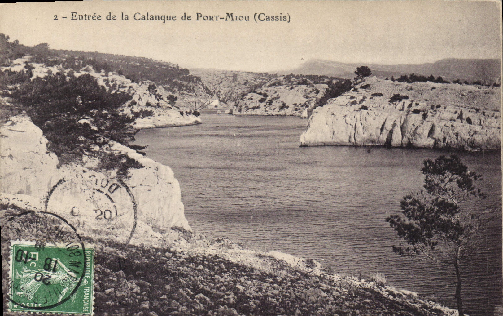 CPA Entree de la Calanque de Port Miou Cassis 