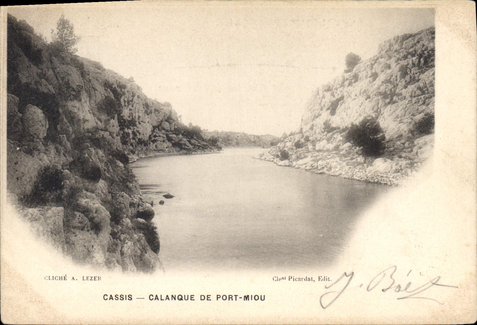 Cassis — Calanque de Port-Miou — Cliché A. Lezer, Cléot Picardat, Edit.