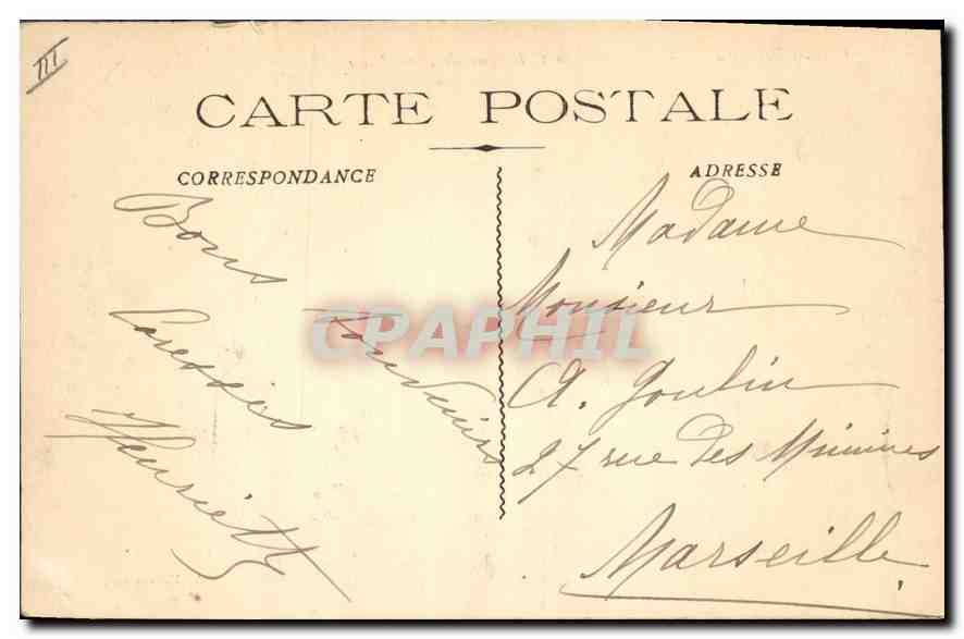 CPA Cassis B du R entree de la Calanque de Port Miou  — Rückseite
