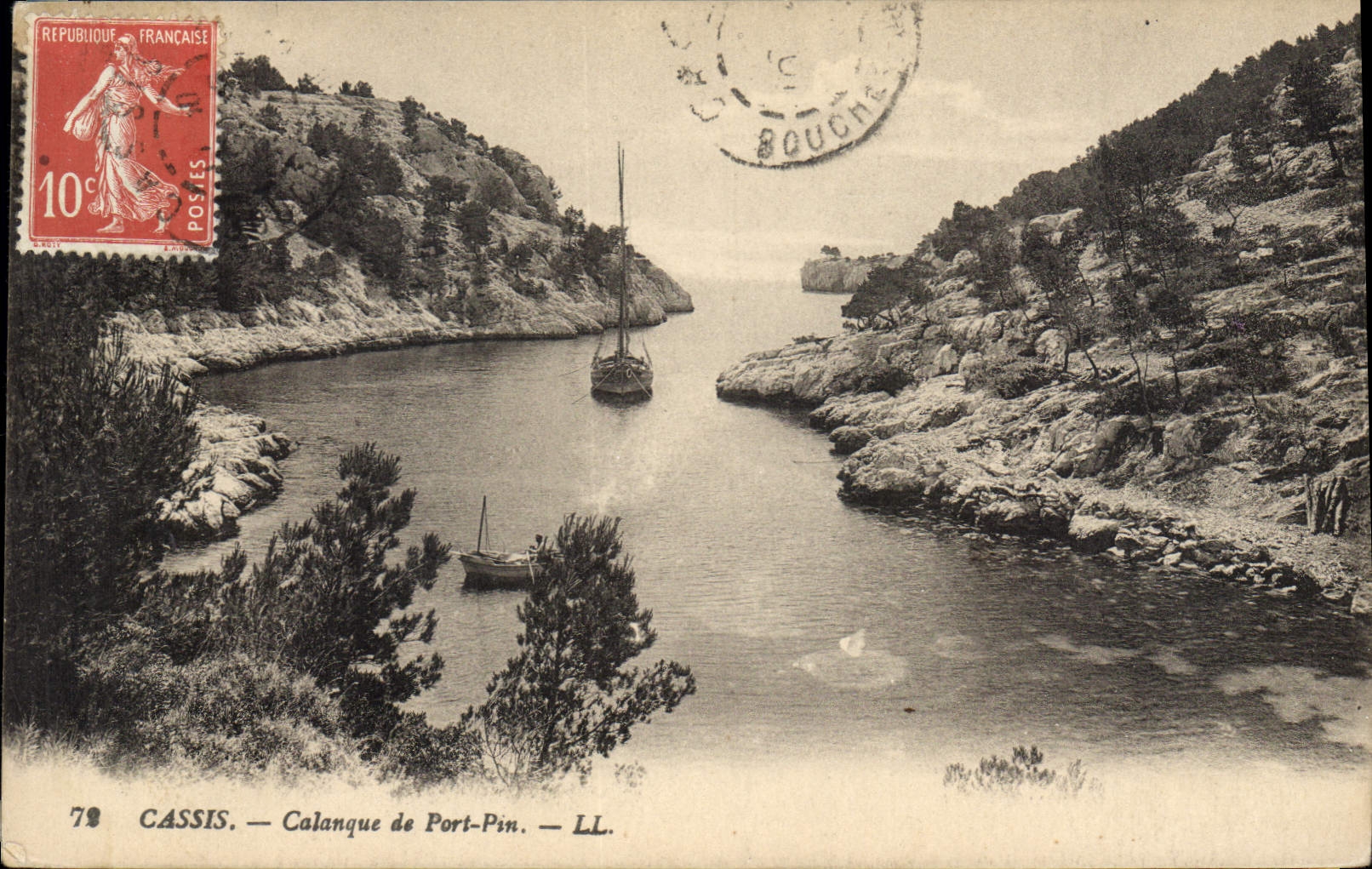 Cassis — Calanque de Port-Pin — LL. — Éditeur LL. — N° 78