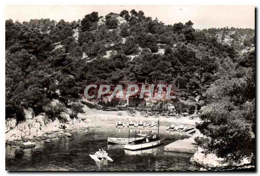 CPA Cassis B du R Calanque de Port Pin Qu'a vist Paris e noun Cassis a ren vist 