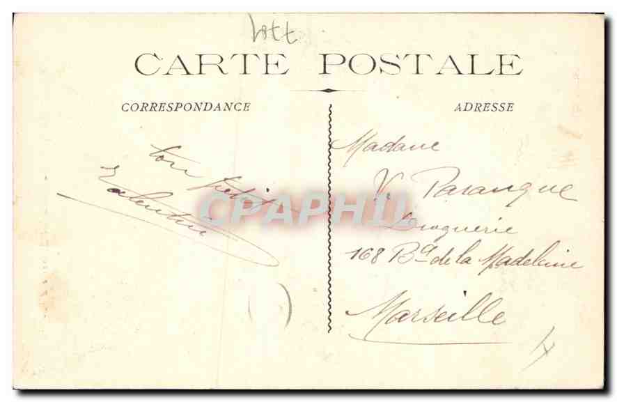 CPA Cassis B du Rh Vallon et Aiguille d'En Vau  — Rückseite