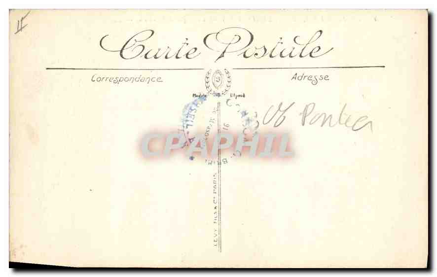 CPA En Mer de Marseille a Cassis Calanque d'En Vau  — Rückseite