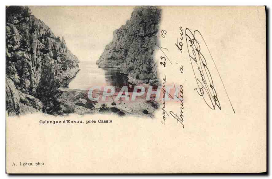 Calangue d'Envau, près Cassis — A. Lezer, phot.