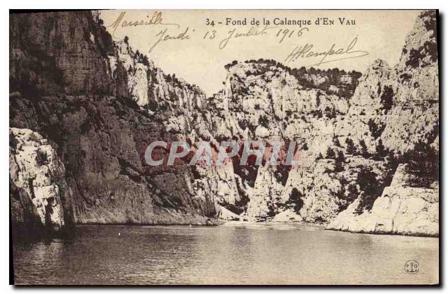 Fond de la Calanque d'En Vau — Marseille — éditeur non identifié, n° de série 34
