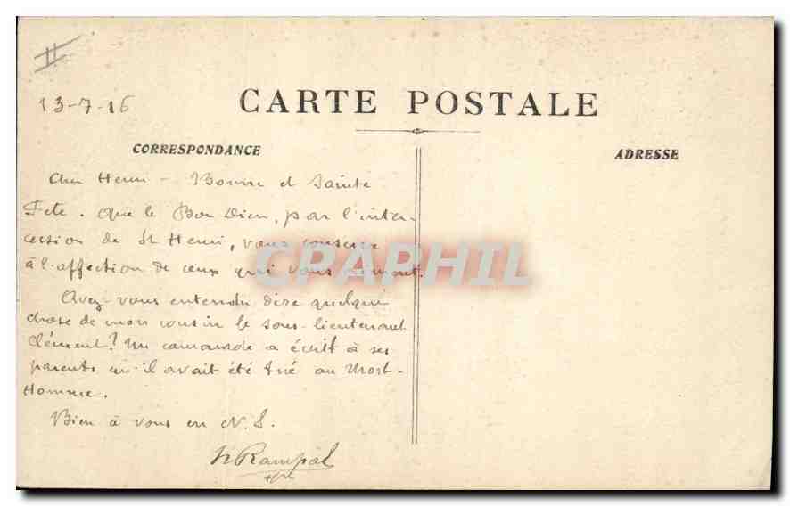 Fond de la Calanque d'En Vau — Marseille — éditeur non identifié, n° de série 34 — Verso