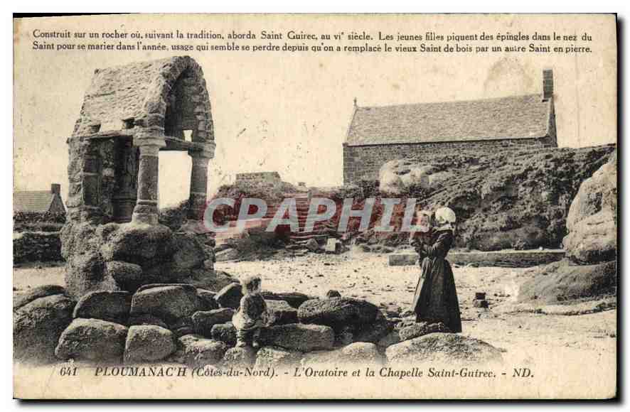 PLOUMANACH (Côtes-du-Nord) — L'Oratoire et la Chapelle Saint-Guirec — ND.