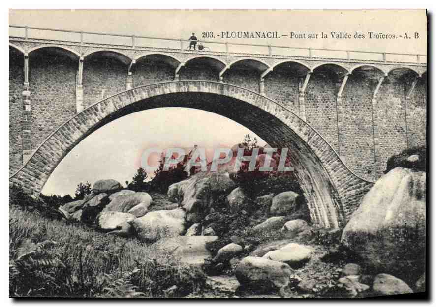 CPA Ploumanach Pont sur la Vallee des Troieros 