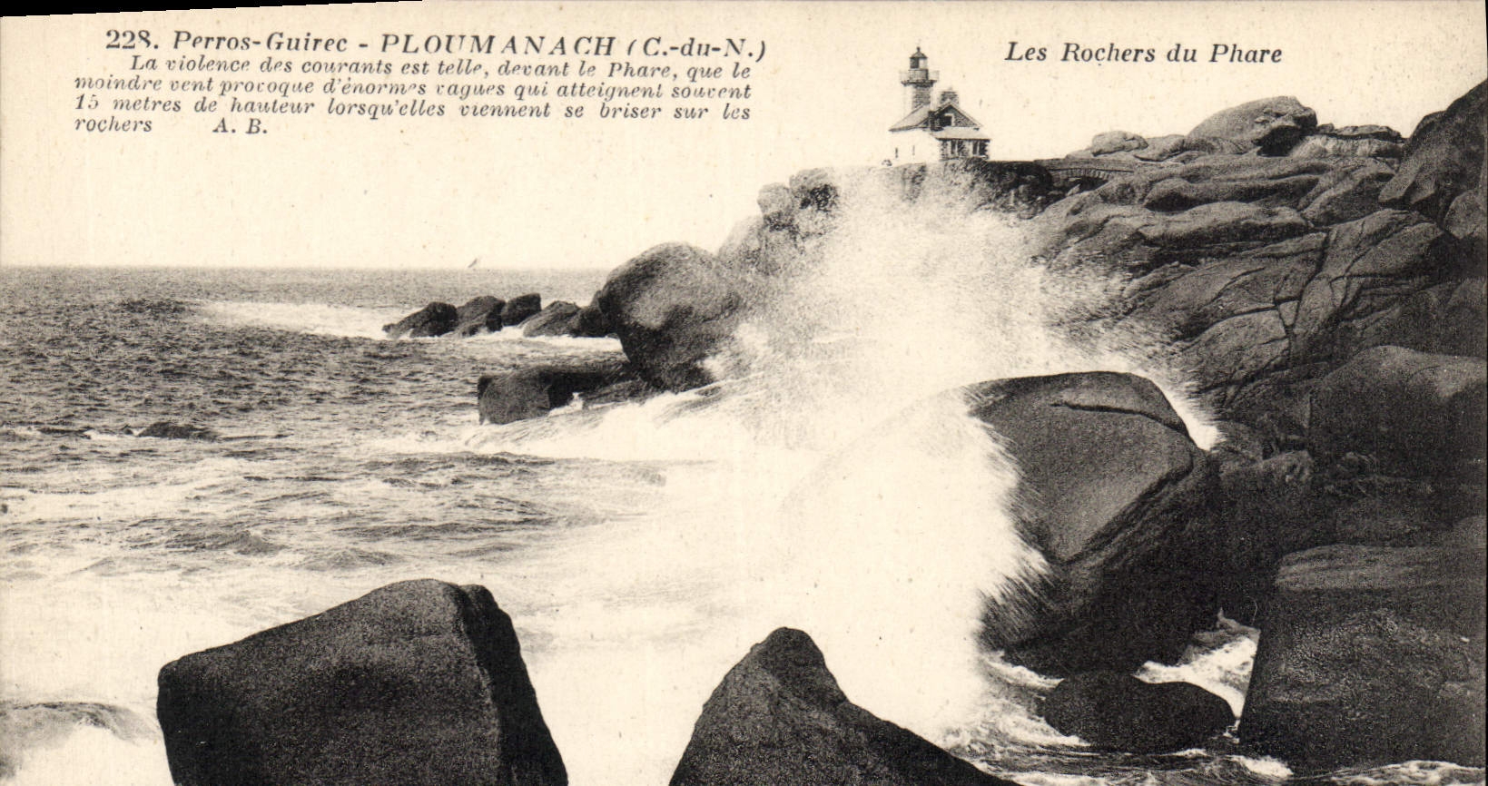 Les Rochers du Phare — Ploumanach (C.-du-N.) — Phototypie A. Lénael, Angers